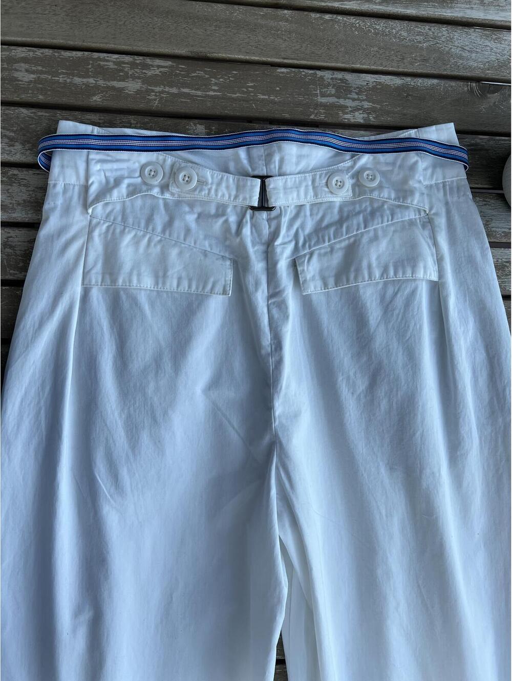 Free People Buckle Back Stripe Trousers - Picture 8 of 9